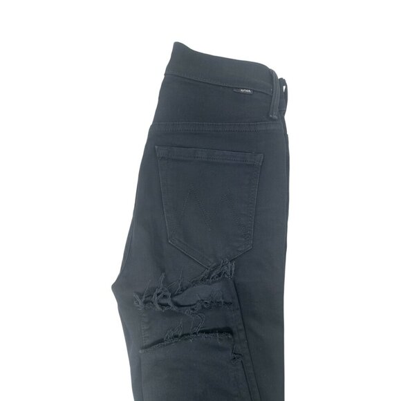 Mother Stunner Zip Ankle Step Fray Jeans Size 23 In Not Guilty Raw Frayed Hem - Picture 8 of 15